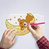 DIY Diamond Painting LED Light Moon Bear Embroidery Night Lamp Ornament Kit