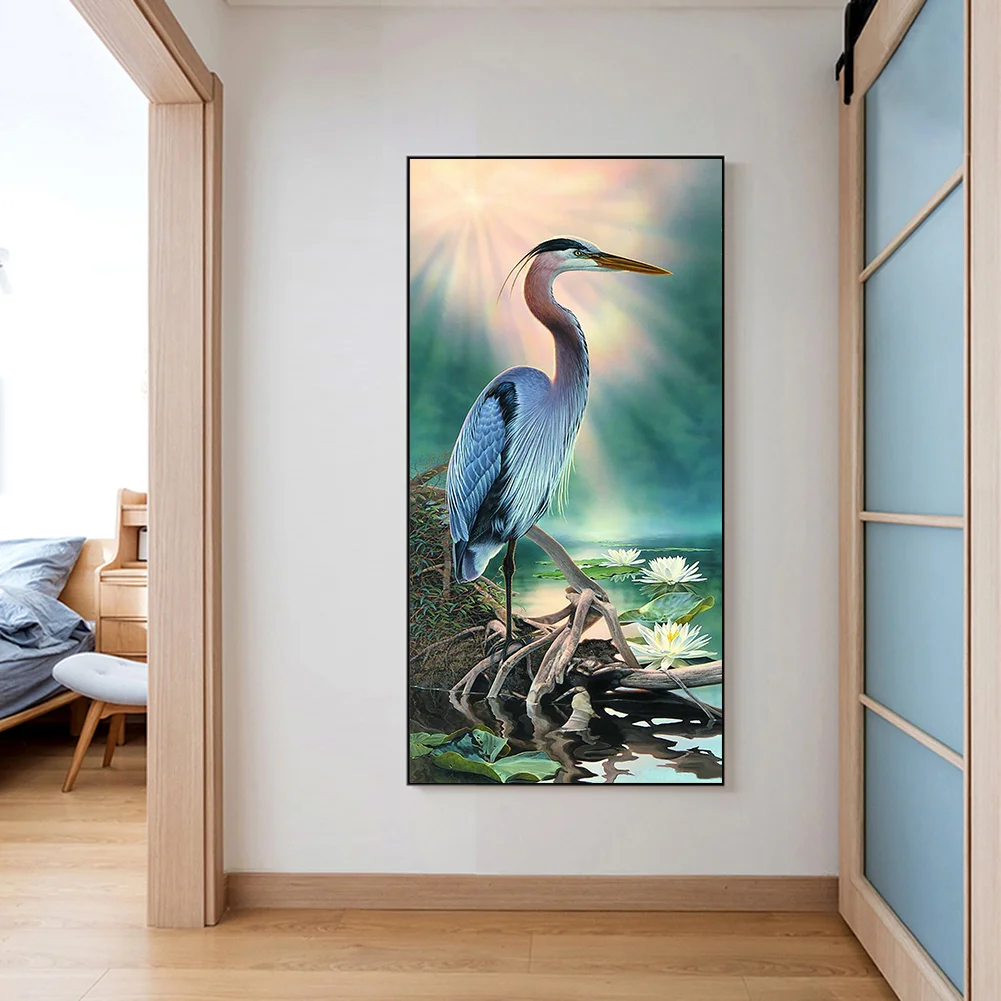 Diamond Painting - Full Round Drill - Exquisite Crane(40*85cm)