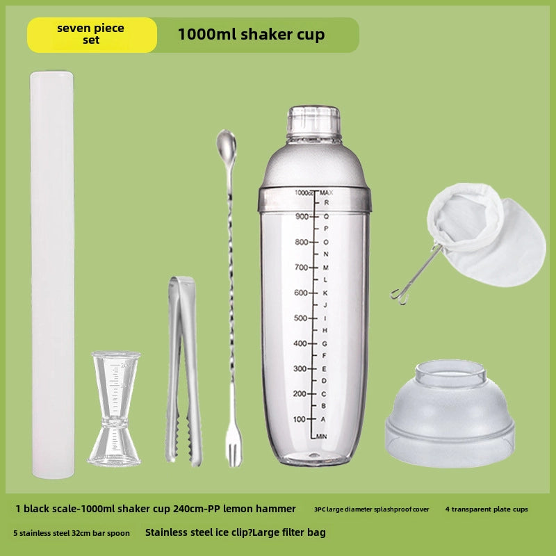 Schick Cup Hand Rocker Pot Shaker With Scale Milk Tea Shop Shake Cup Set Shake Milk Tea Tool Drink Tool