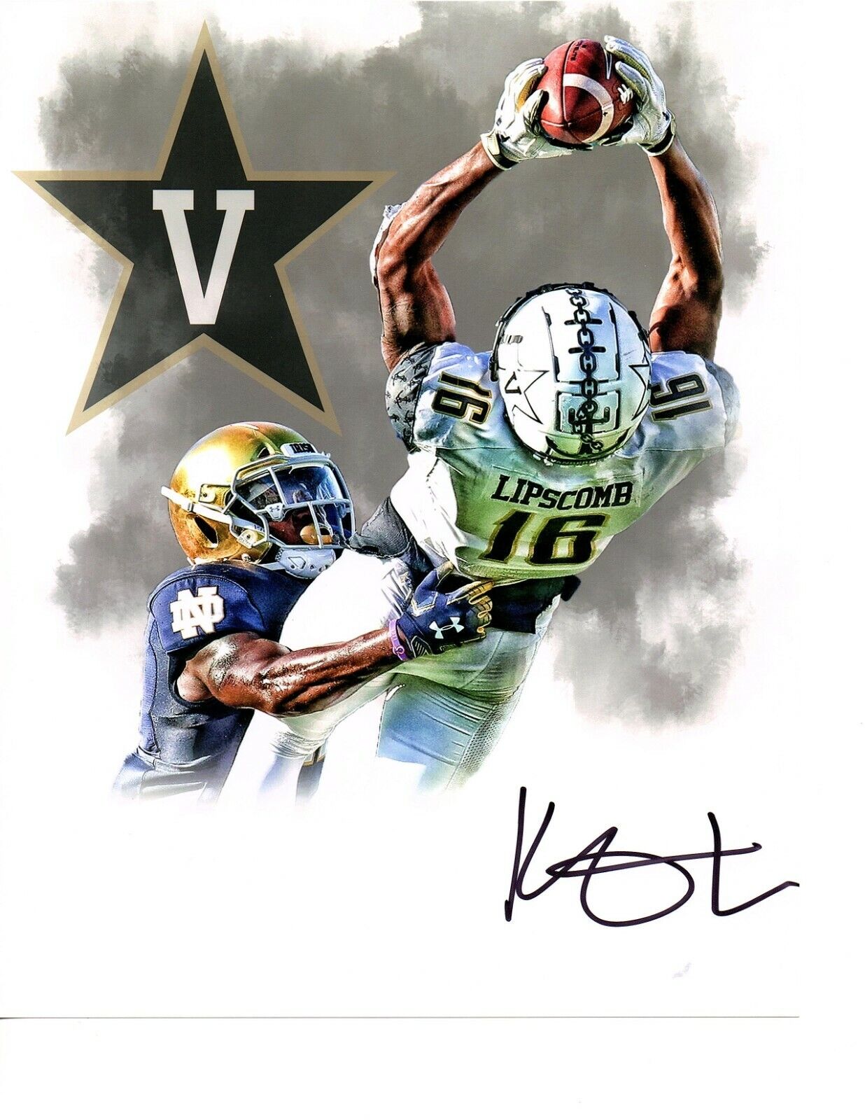 Kalija Lipscomb Vanderbilt signed autographed 8x10 football Photo Poster painting Vandy e