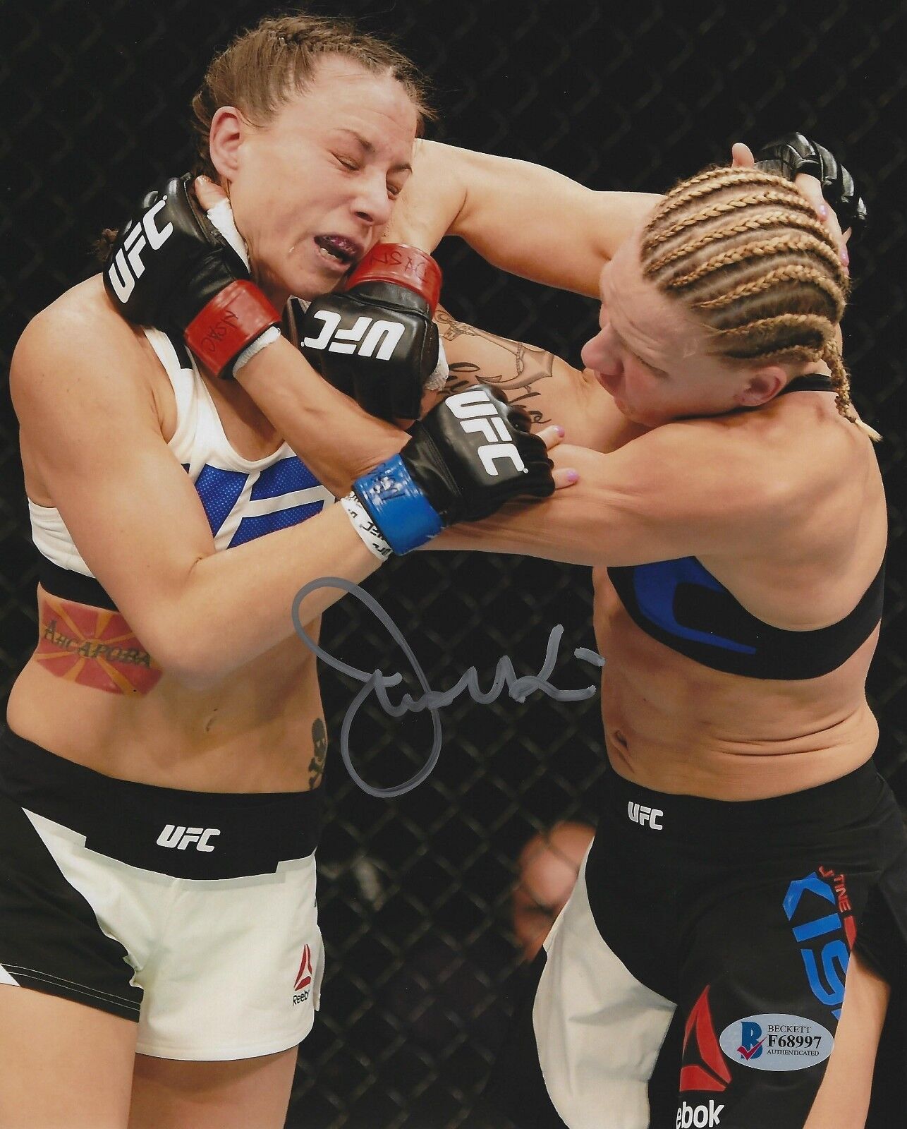 Justine Kish Signed 8x10 Photo Poster painting BAS Beckett COA UFC Fight Picture Autograph 195 E