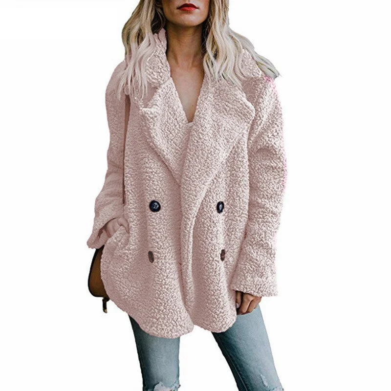 Teddy Coat Women Winter Jackets Ladies Plush Coat Warm Faux Fur Coats women Fur Jacket Fleece oversized Coat 2021