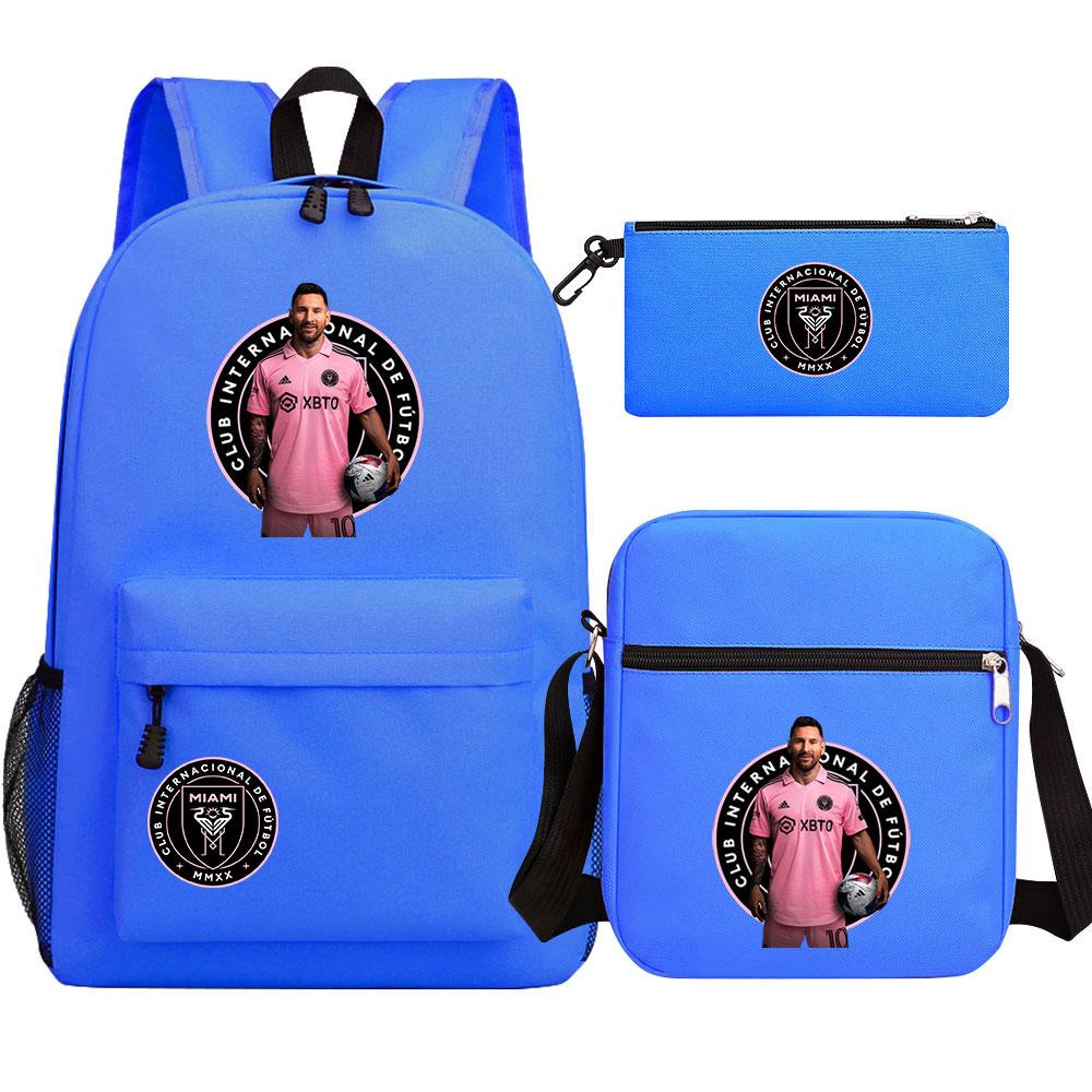 Mayoulove Lionel Messi Backpack Lightweight Design with Padded Straps for School Use-Mayoulove