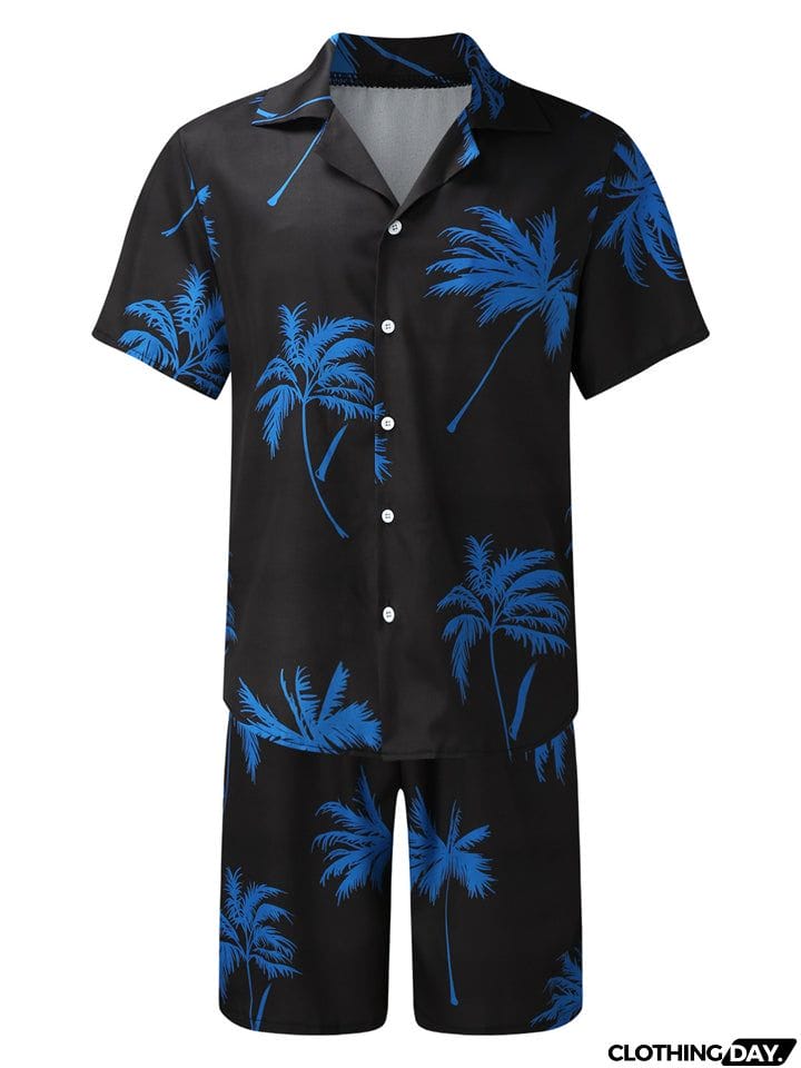 Men's Printed Outdoor 2-Pieces Shirt Sets