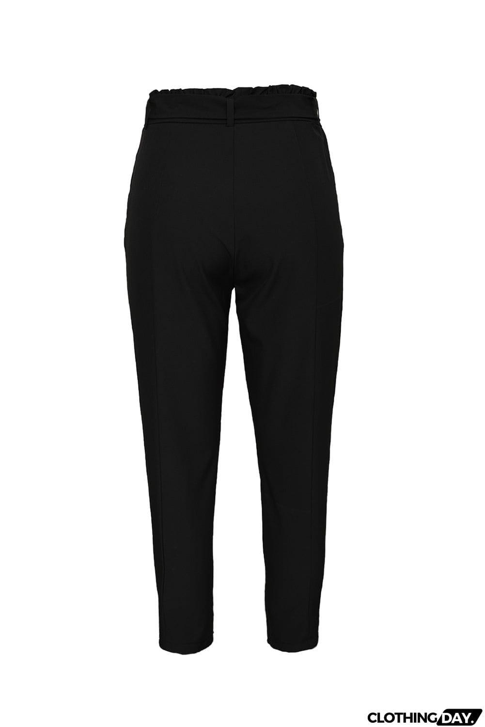 Paperbag Waist Straight Leg Pants