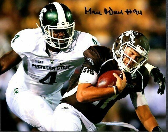 Malik McDowell 8x10 Photo Poster painting D Autographed Signed AUTO Michigan State Spartans