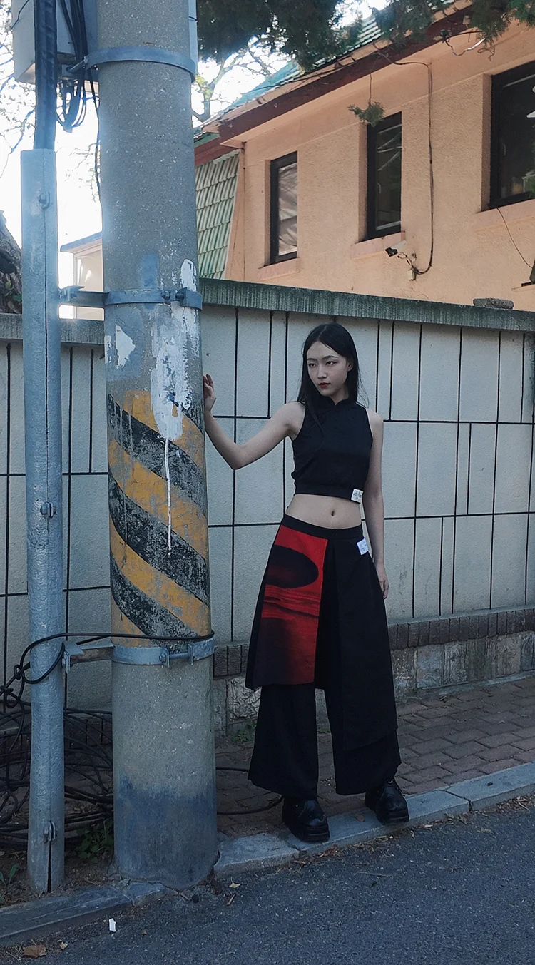 SASHA Q Wrap Skort  - 16 Recycled Water Bottles - Black