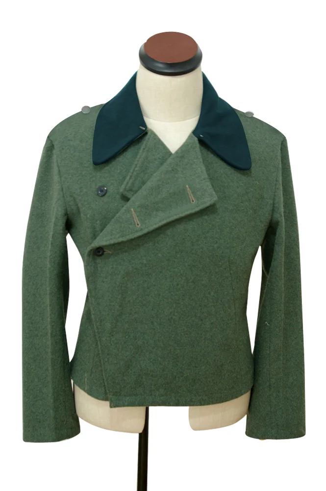   Wehrmacht German Assault Gunner Field Wool Deep Green Collar Wrap Jacket German-Uniform