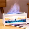 Fireplace Air Humidifier with Remote Control Essential Oil Diffuser (White EU)