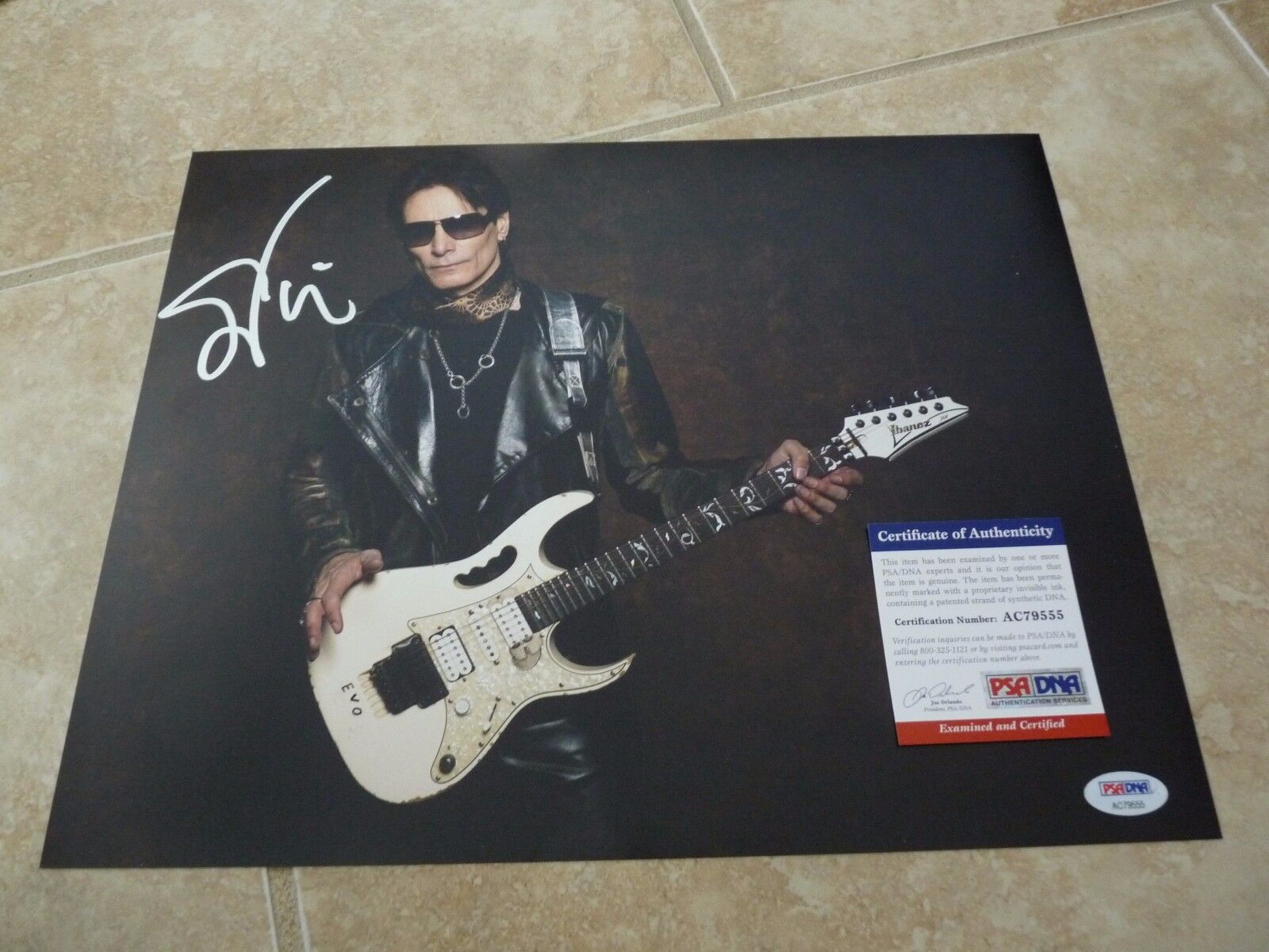 Steve Vai 11x14 Signed Autograph Photo Poster painting PSA Certified #4 David Lee Roth Guitar F2