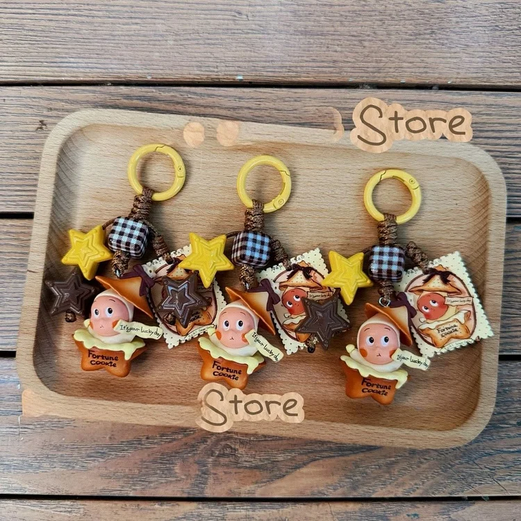 Cute Star Doll Keychain Bag Charm Handmade Phone Charm Keychain Rope Bag Charm  VOCOSI