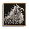 Starlit Beaded White Wolf Special Shaped 5D DIY Partial Drill Diamond Painting Kits for Adults Beginners Home Decor Diamonds Dots Gem Art Kits 11.81 X11.81inch