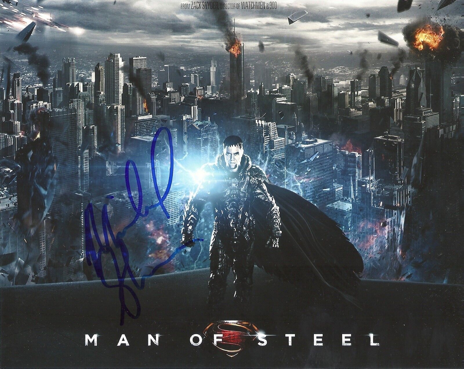 MICHAEL SHANNON 'MAN OF STEEL' GENERAL ZOD SIGNED 8X10 PICTURE 3 *COA