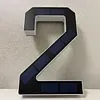 LED Illuminated Modern Address Sign Waterproof Personalized Solar Powered Address Number Dusk To Dawn Adhesive Or Screw Mount for Outside House Light Up Courtyard Hotel Bar