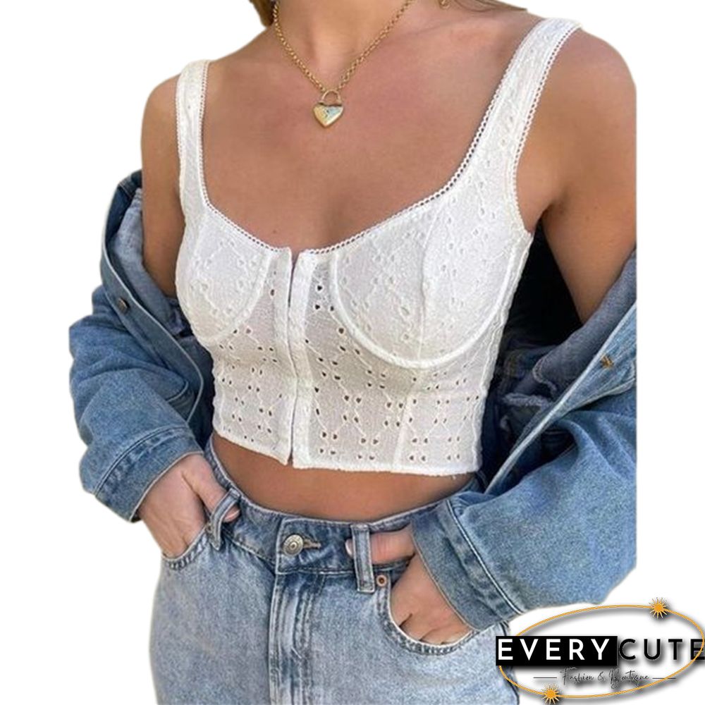 Y2k Lace Corset Top Summer Women Fairycore Sleeveless T Shirt Female Crop Tops Aesthetic Slim Ladies Party Wear