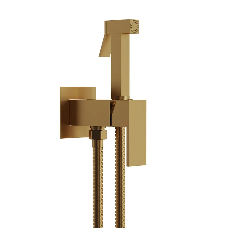 EVERSTEIN Handheld Bidet Sprayer for Toilet in Brushed Gold SFS-1170-GD