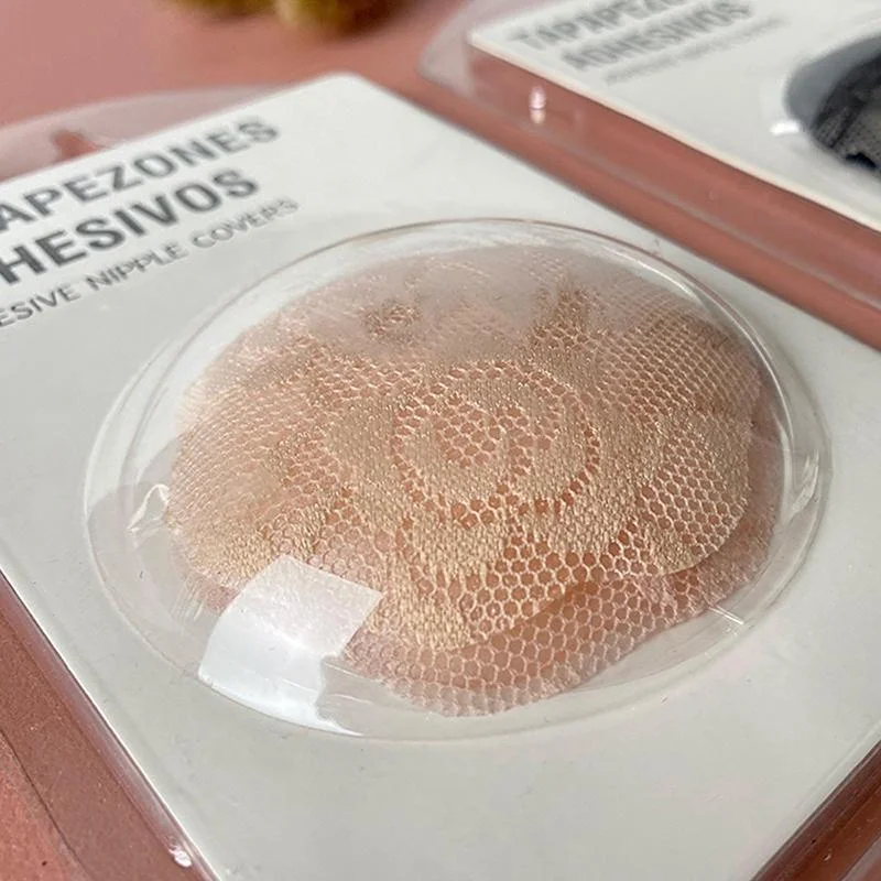 Lace silicone anti-bumps breast paste. invisible and seamless sexy anti-glare wedding breast paste