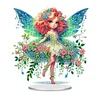 (US Only)2pcs Butterfly Fairy 2D Flat DIY Green Butterfly Fairy Hanging Diamond Art Kits