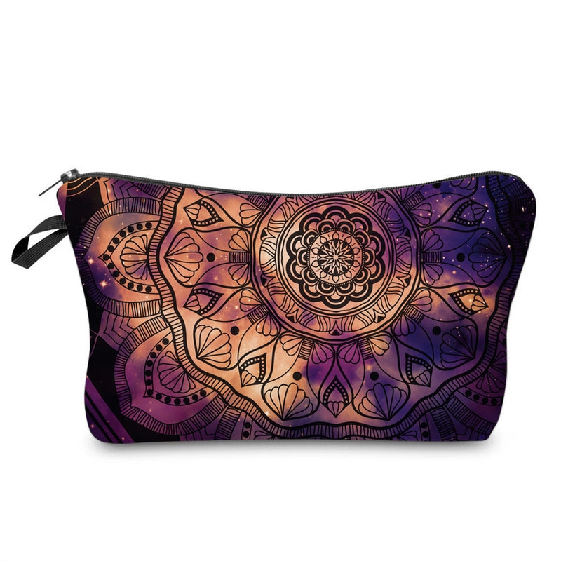 Women’s All Seasons Polyester Flower Vintage Style Square Cosmetic Bag