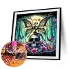 Diamond Painting-5D Full Round Drill Halloween Skeleton(40*40 CM)