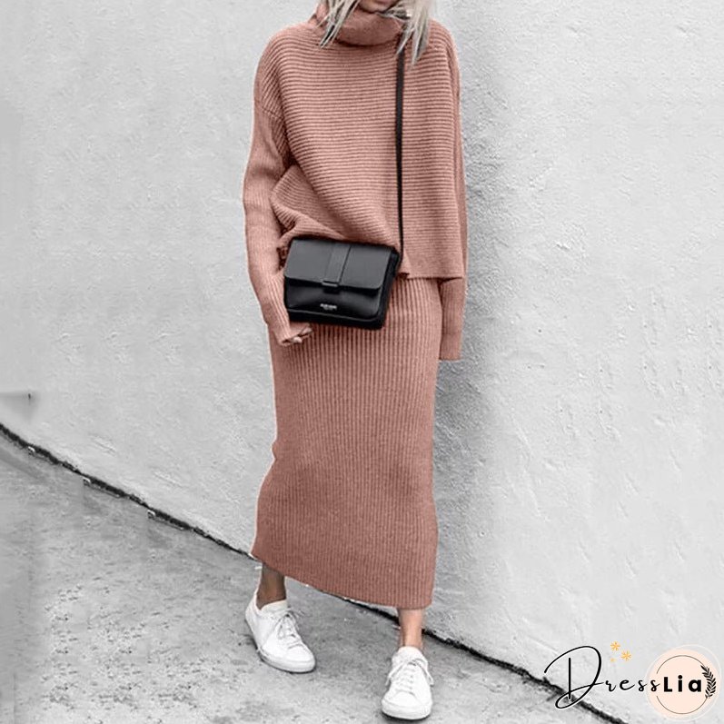 Women's Autumn Casual Loose Fashion Long Two-piece Suits