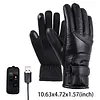 Electric Heated Gloves Touchscreen Hand Warmer Thicken PU Thermal Cycling Glove