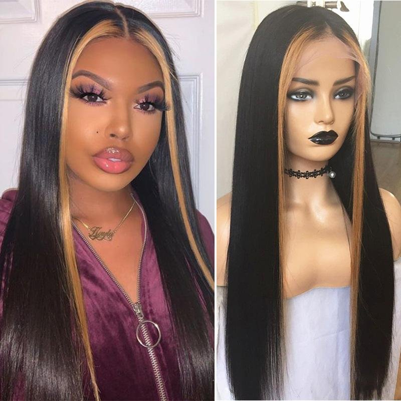 US Mall Lifes® | 360 Lace Front Invisible Knot Wig Bleached Knots Pre Plucked Lace Front High-Density Hair Wig Peruvian US Mall Lifes