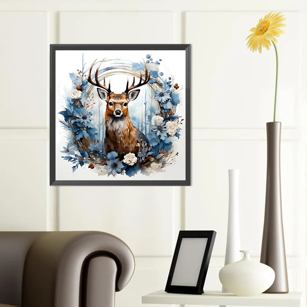 Diamond Painting - Full Round Drill - Garlan Deer(Canvas|40*40cm)