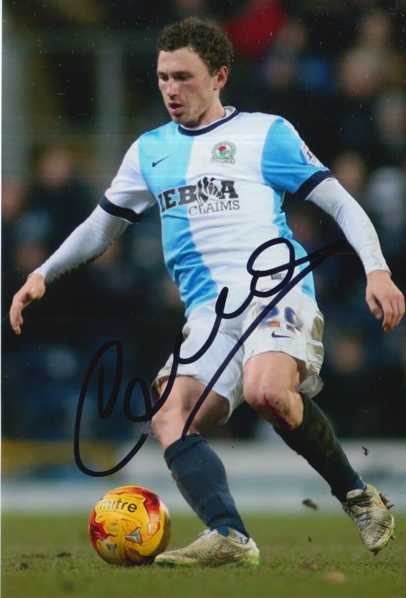 BLACKBURN ROVERS HAND SIGNED CORRY EVANS 6X4 Photo Poster painting 1.