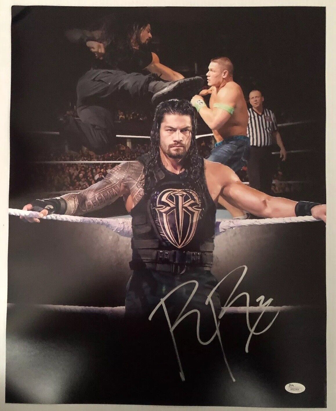 Roman Reigns Signed Autographed 16x20 Photo Poster painting WWE The Guy JSA Sticker Only 10