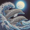 Diamond Painting-DIY Crystal Rhinestone Dolphin