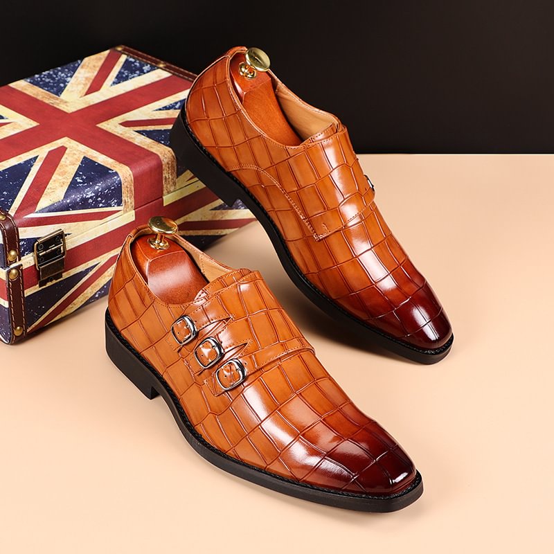 2022 New Men British Retro Oxford Shoes