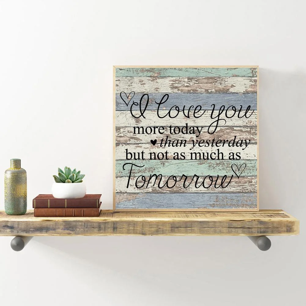 Diamond Painting - Full Round Drill - I Love You(30*30cm)