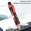Non-Contact AC Voltage Tester Pen 48V-1000V AC Circuit Detector with LED Flashlight Sound and Light Alarm for Live/Null Wire Judgment