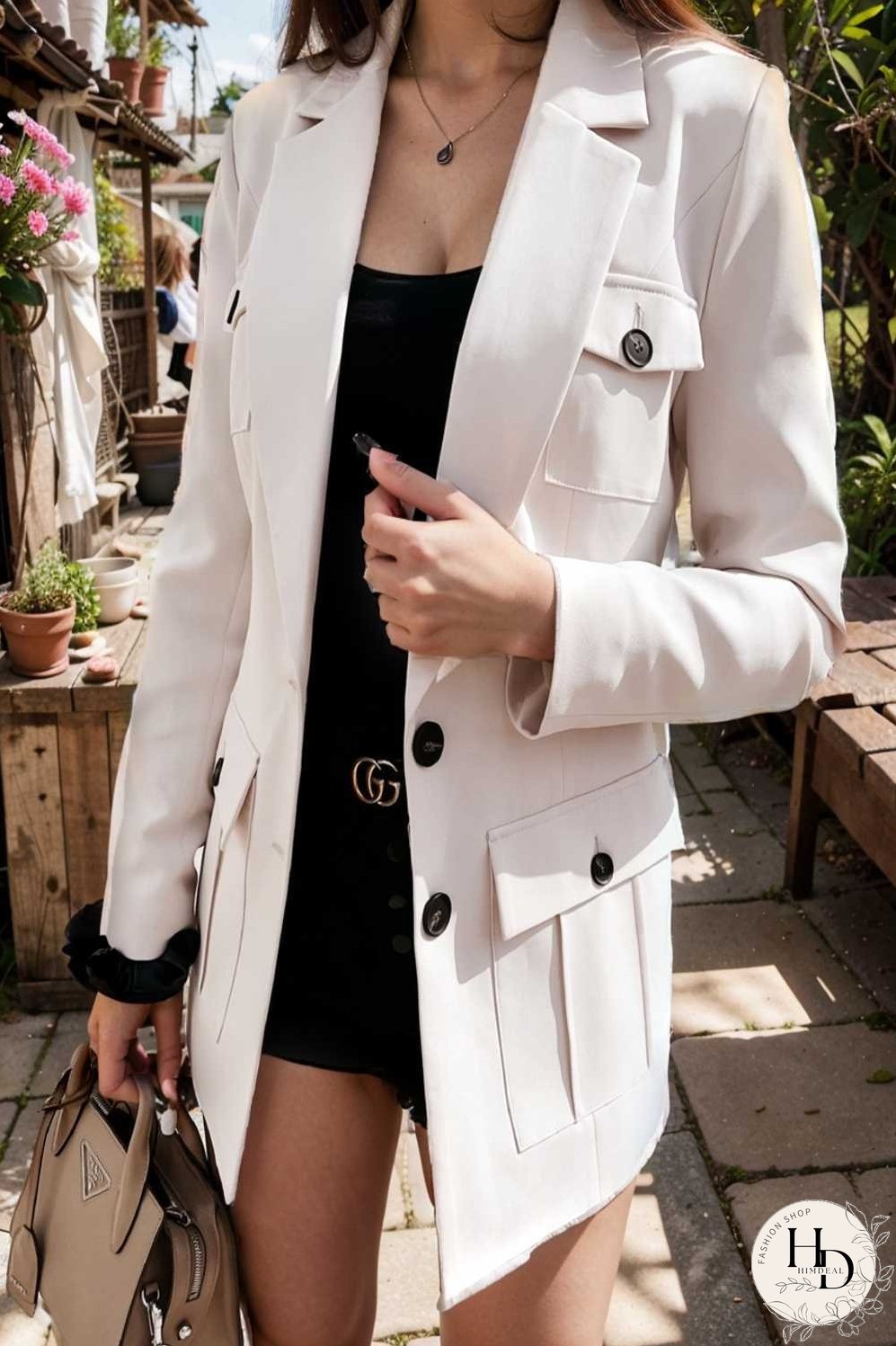 lapel button slim fit long sleeve blazers