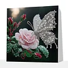 DIY Pearl Painting Butterfly for Home Wall Decor with Frame(25x25cm)