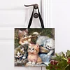 Cats Family - 11CT DIY Stamped Cross Stitch Shopping Bag 40*40cm/15.75*15.75in