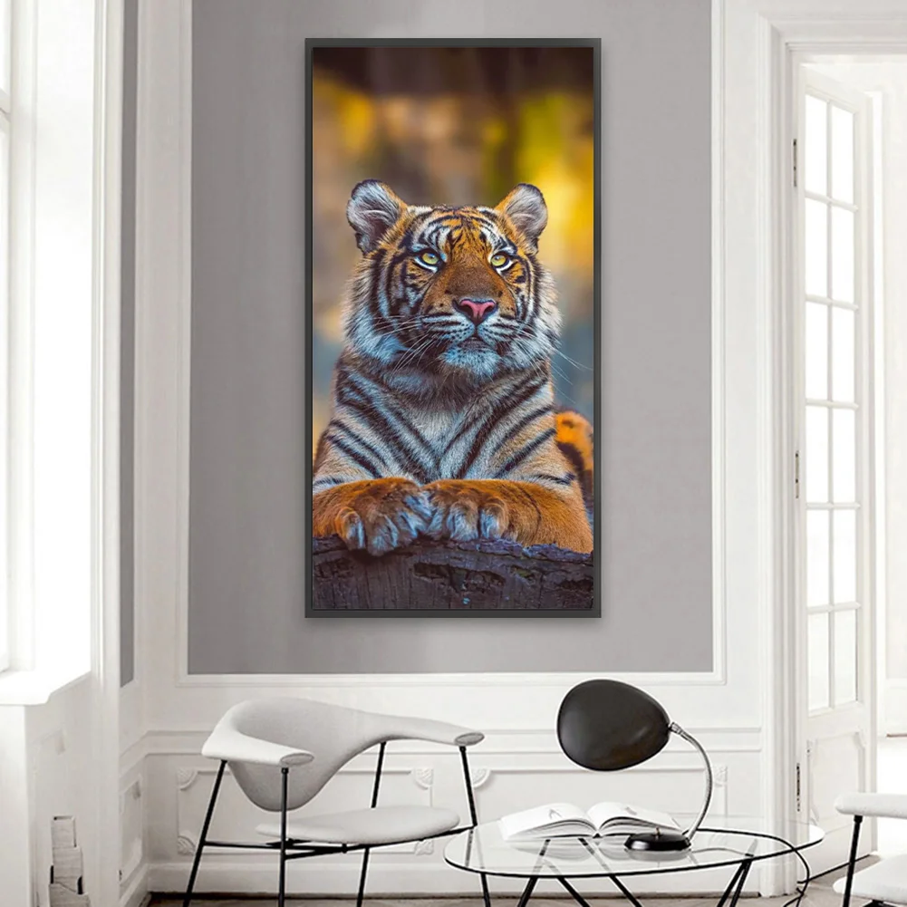 Partial AB Diamond Painting - Full Round Drill - Tiger(Canvas|45*85cm)