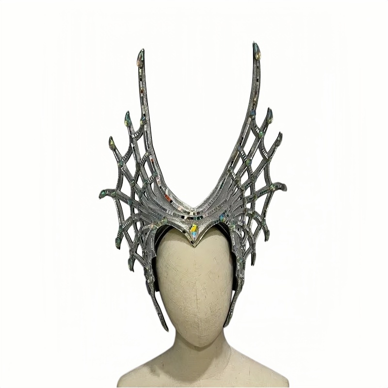 VCSHOES FASHIONABLE AND EXQUISITE HEADDRESS FEATHERS SAMBA DANCE CARNIVAL HALLOWEEN PARTY LATIN DANCE BAR PERFORMANCE HAT MASQUERADE