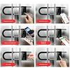 Smart fingerprint password double-opening glass door lock, U-shaped lock, sliding door long lock, shop lock type, outdoor U-shaped lock