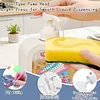 2 patins &agrave; roulettes, bouteille de pompe diamond art, distributeur vide rechargeable avec pompe, distributeur liquide de vaisselle pour savon &agrave; mains, lotion et apr&egrave;s-shampoing id&eacute;al pour la salle de bain, &eacute;vier de cuisine