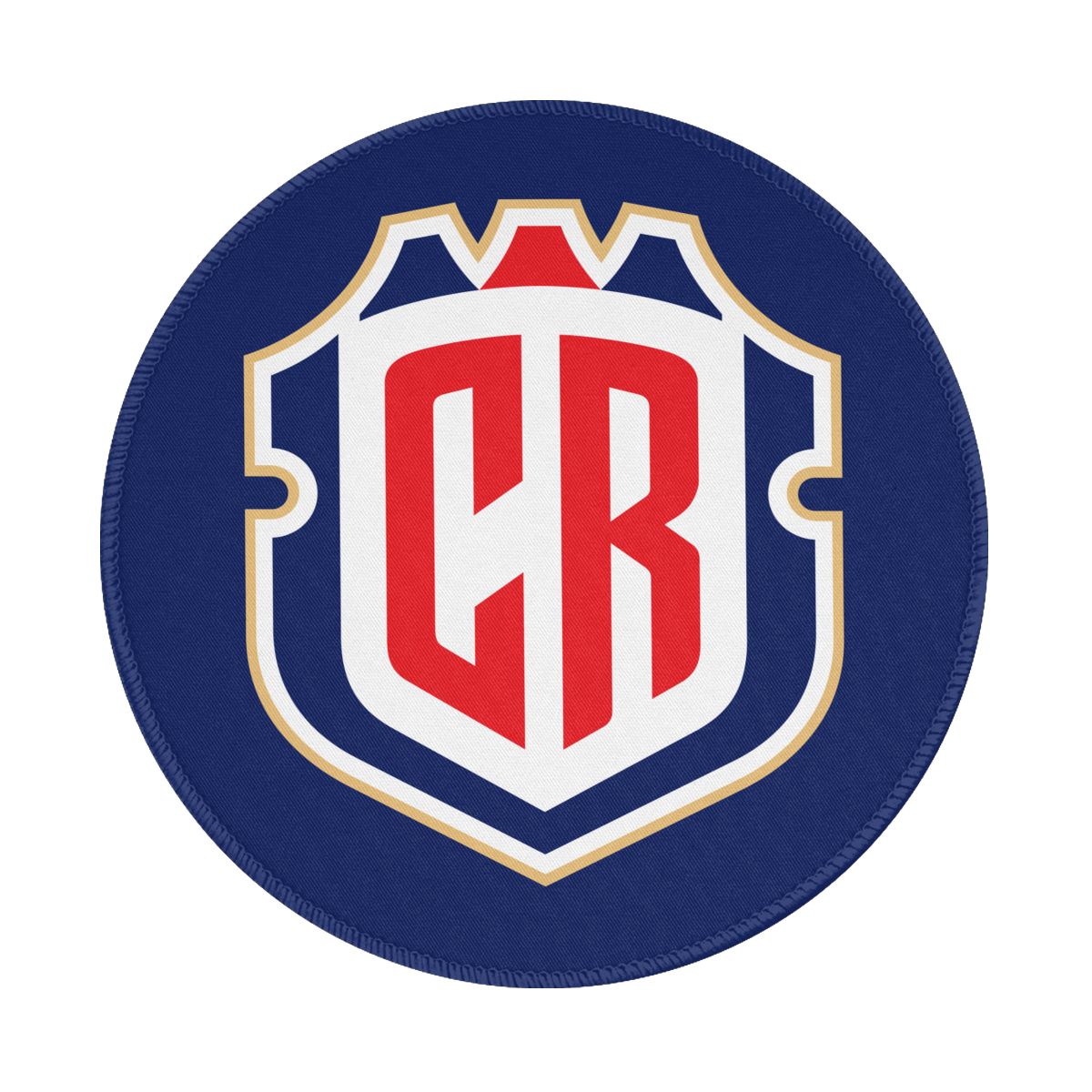 Costa Rica National Football Team Non-Slip Rubber Round Mouse Pad