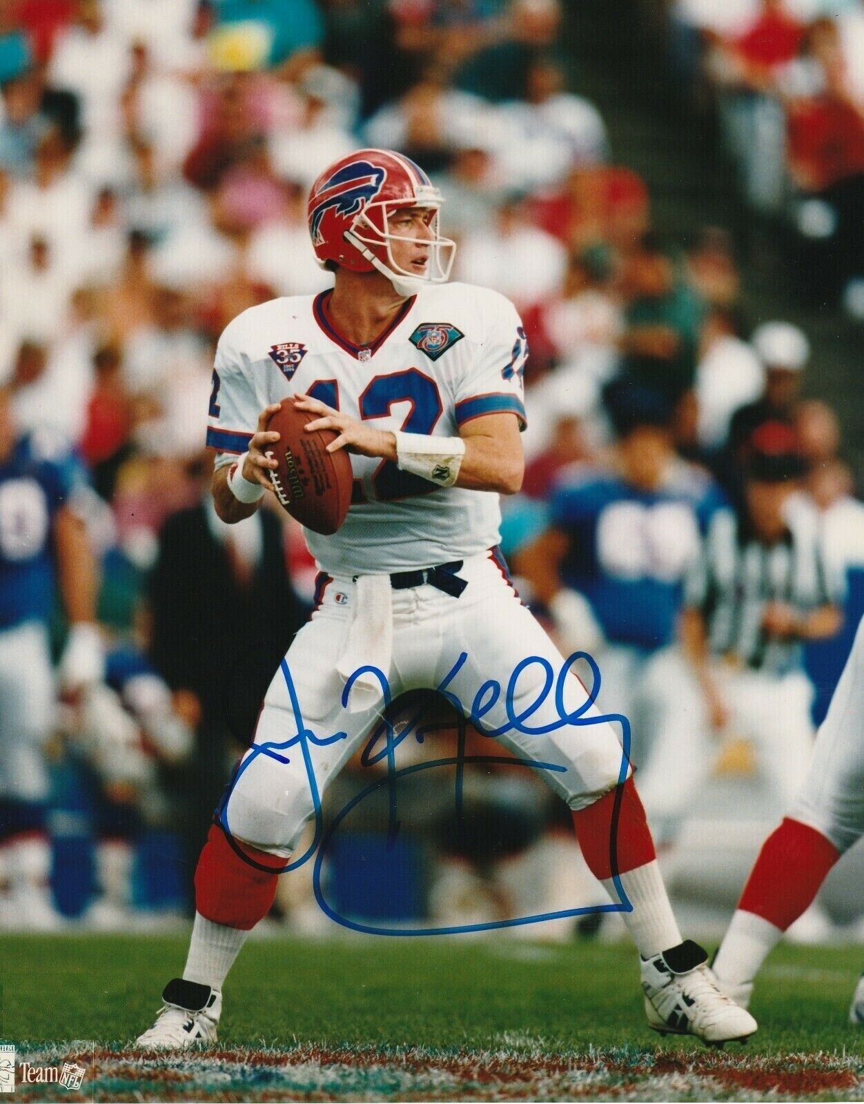 Jim Kelly Autographed Signed 8x10 Photo Poster painting ( HOF Bills ) REPRINT