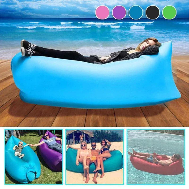 Outdoor Portable Lazy Inflatable Sofa Bed Beach Lounger
