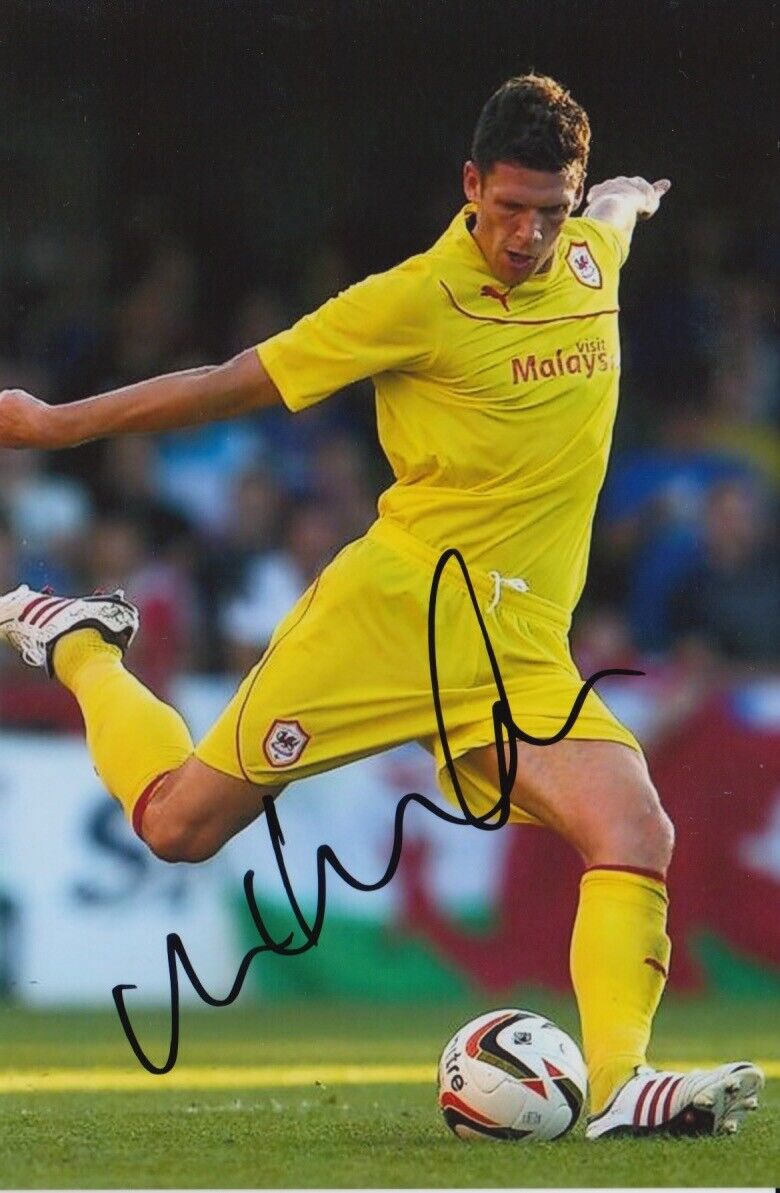 CARDIFF CITY HAND SIGNED MARK HUDSON 6X4 Photo Poster painting 1.