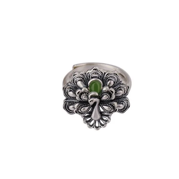 Fortune Rings Silver Sterling Silver Elegant Phoenix Fortune Ring