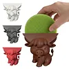 3D Printed Highland Cow Sponge Holder with Drainage Kitchen Sink Organizer Funny Sponge Stand for Kitchen Sink and Home Decor