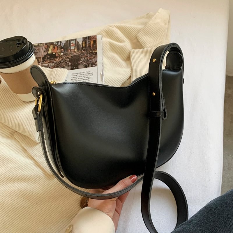 էѧӧܧ Design PU Leather Tote Bag 2020 Winter Women's Crossbody Handbags and Purses Lux Cross Body Branded Shoudler Bag