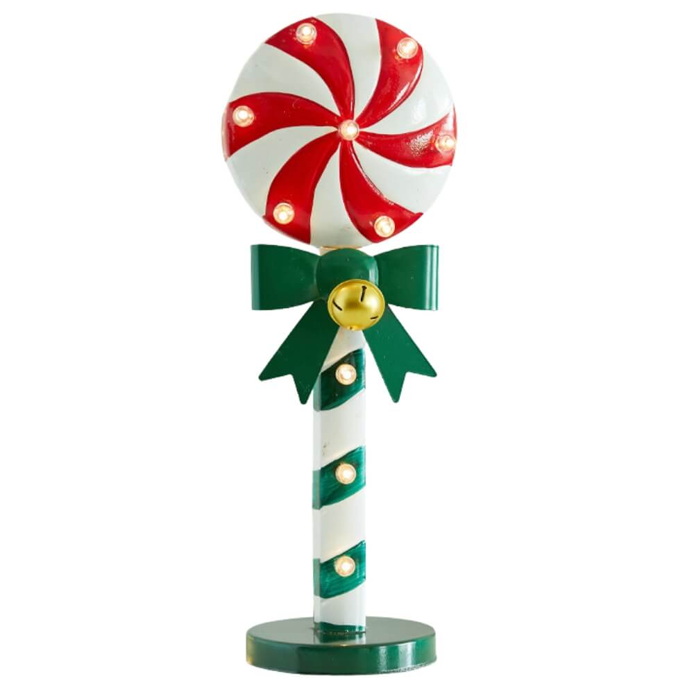 New Christmas-themed luminous wrought iron cane decorations