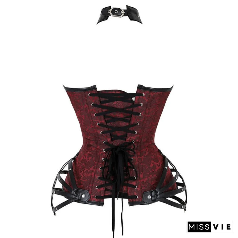 Gothic Steampunk Halter Corset Tops